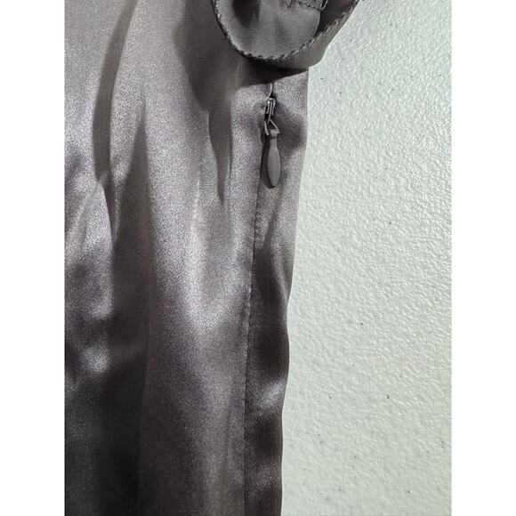 "BCBG MAXAZIRA" 100% SILK, Ruffled Blouse,Dk Romance,Quiet Luxury,Office,Work,XS - Picture 5 of 7